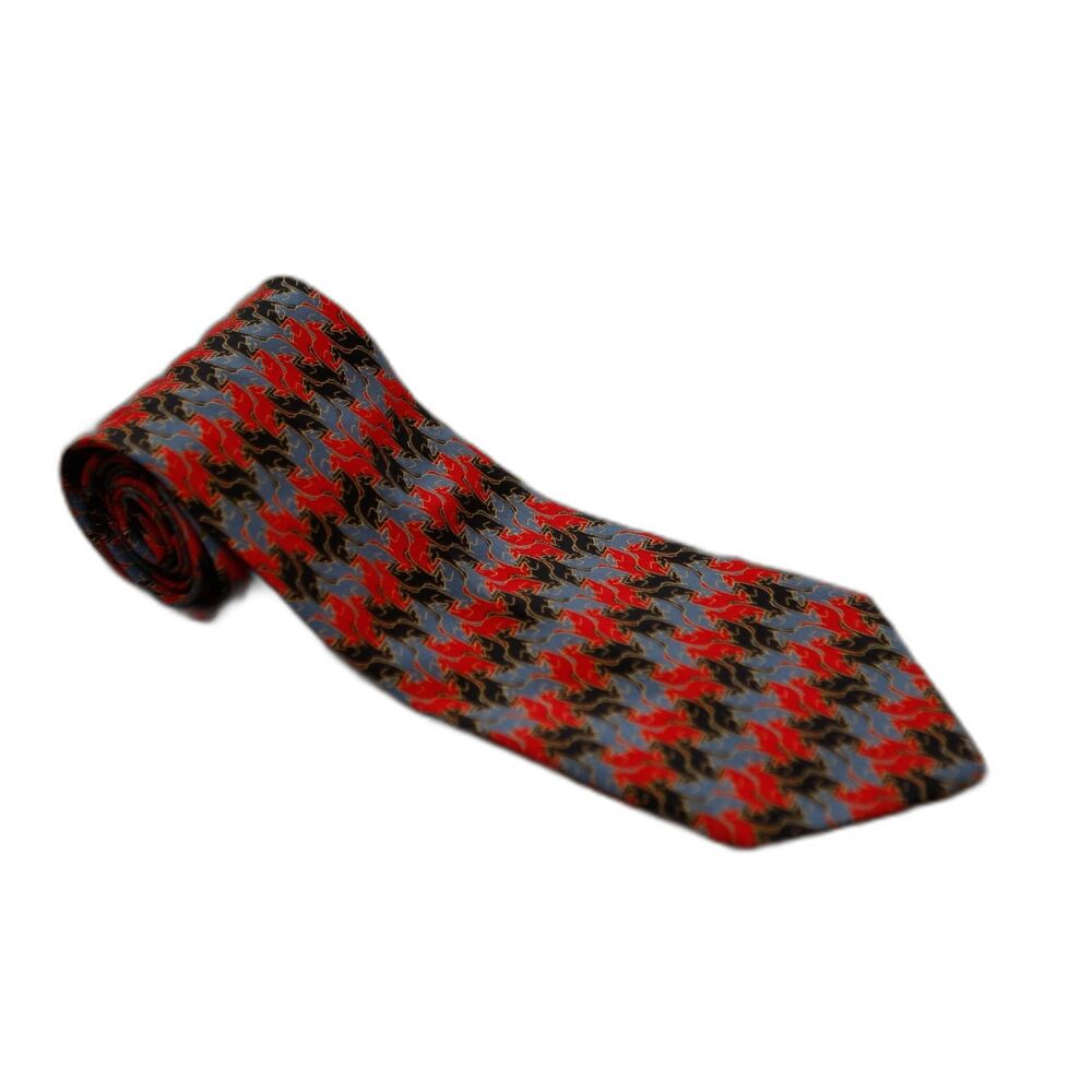 M.C. Escher Greyhound Symmetry 1938 Silk Tie Tessellation Art Necktie Cordon Art